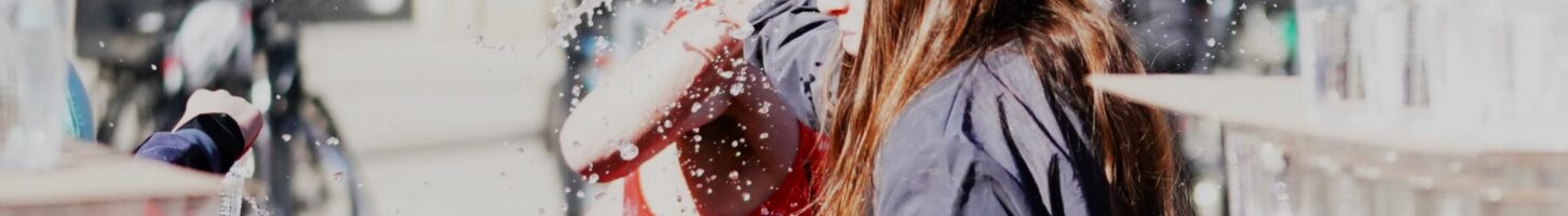 Unfreiwillige Dusche auf dem Jungfernstieg